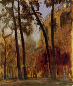 View of the Arcade Wall of the Henschel Gardens from Karlsaue, Kassel